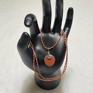 Authentic Sunstone and Alpaca Pendant Artisan Handmade